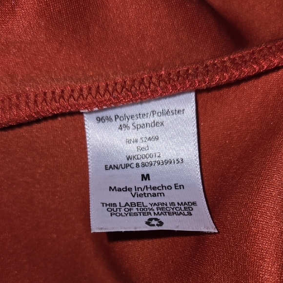 Free Assembly Elegant Orange Red Women's Dress Size Medium - Picture 5 of 5